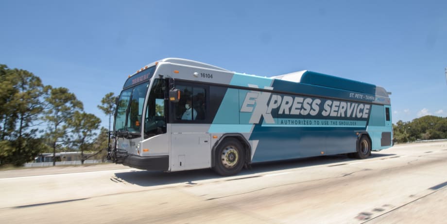 PSTA Launches Bus on Shoulder Program