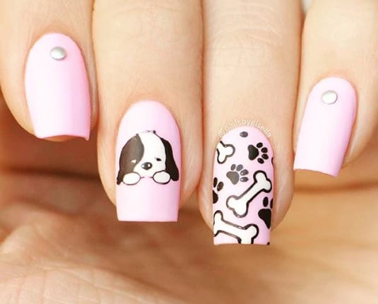 18 Cute Puppy Nail Art Designs