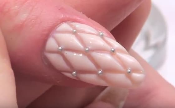Cushioned/Quilted Gel Nail Design Tutorial