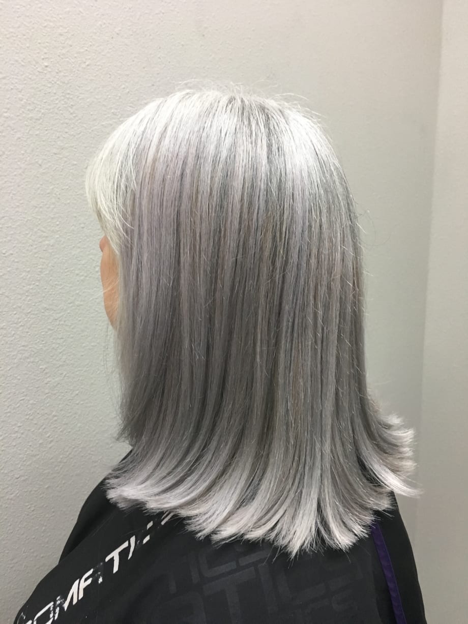 COLOR CORRECTION: Matching Natural Silver Hair