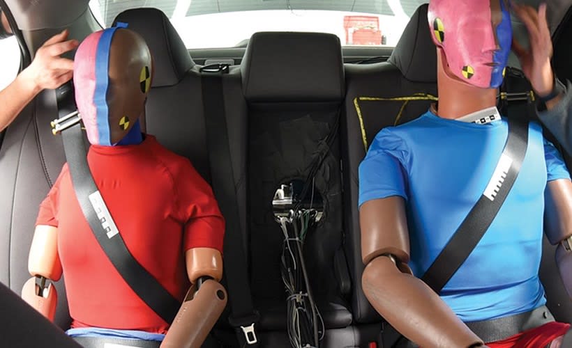 Back Seat Passengers More at Risk in Frontal Collisions