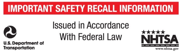 NHTSA Mandates New Label for Recall Mailings