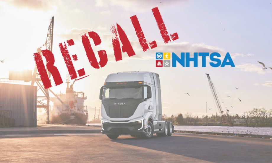 Nikola FCEV Recall: Mounting Bolts Could Damage Hydrogen Tank