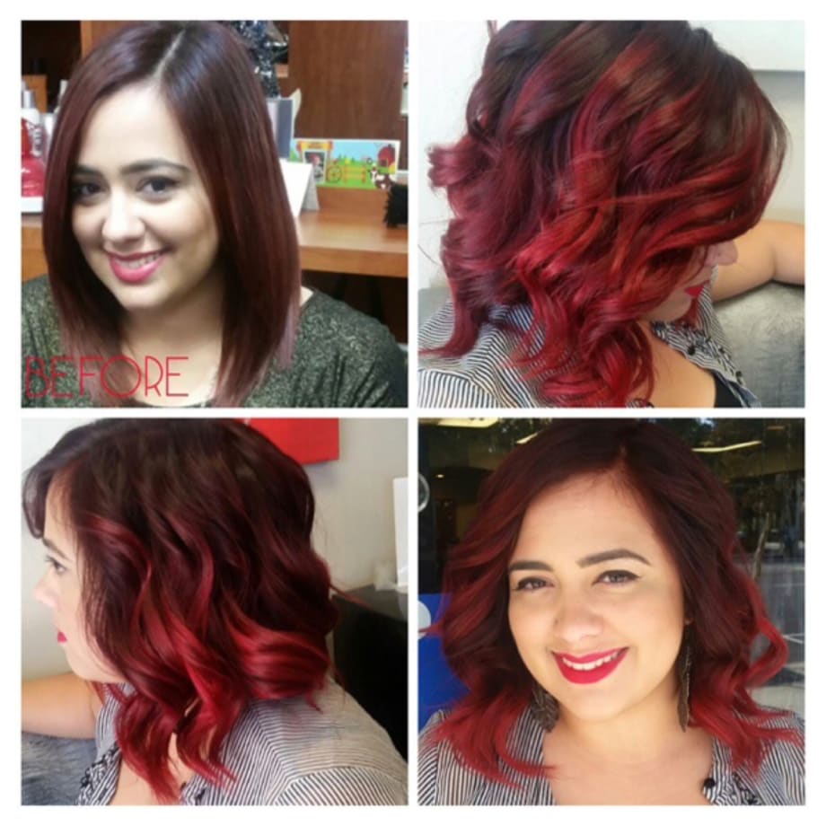 FORMULA:  Red Ombre