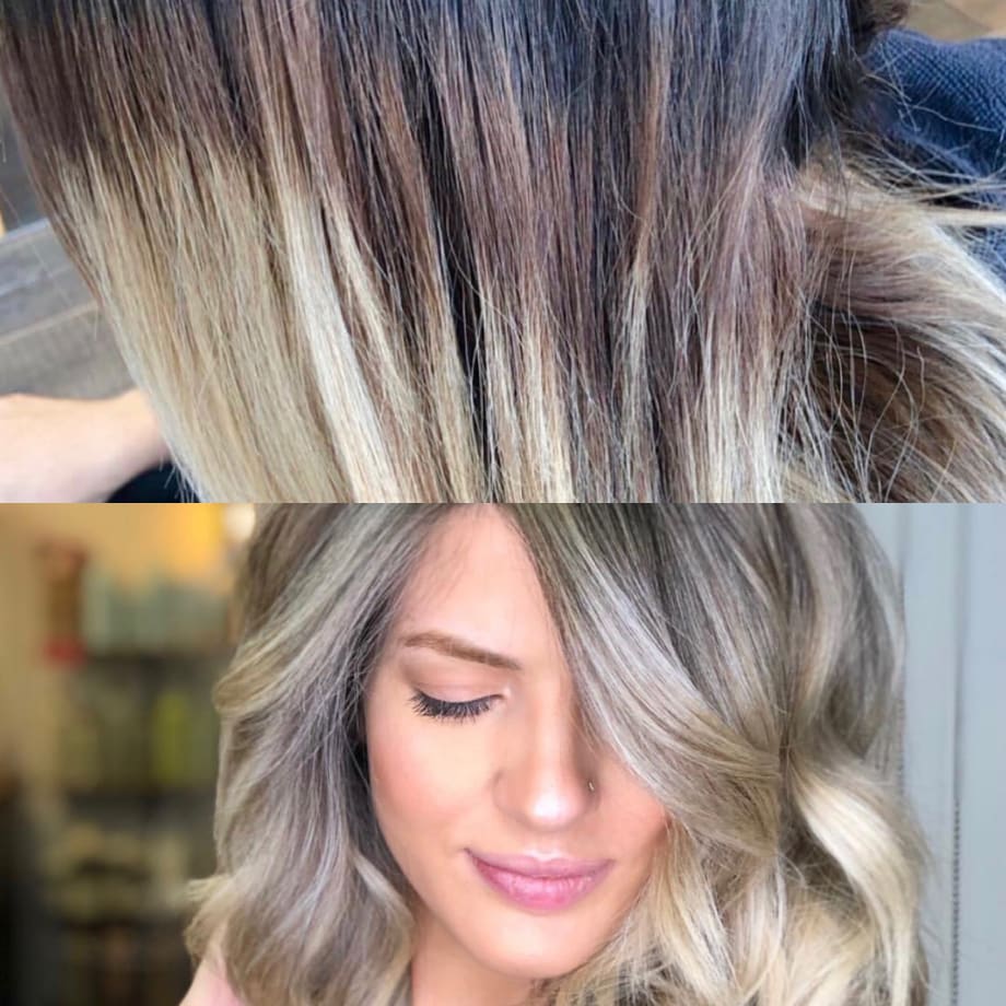 Cool-Tone Balayage Color Correction Breaks Through Banding for Beautiful Blend