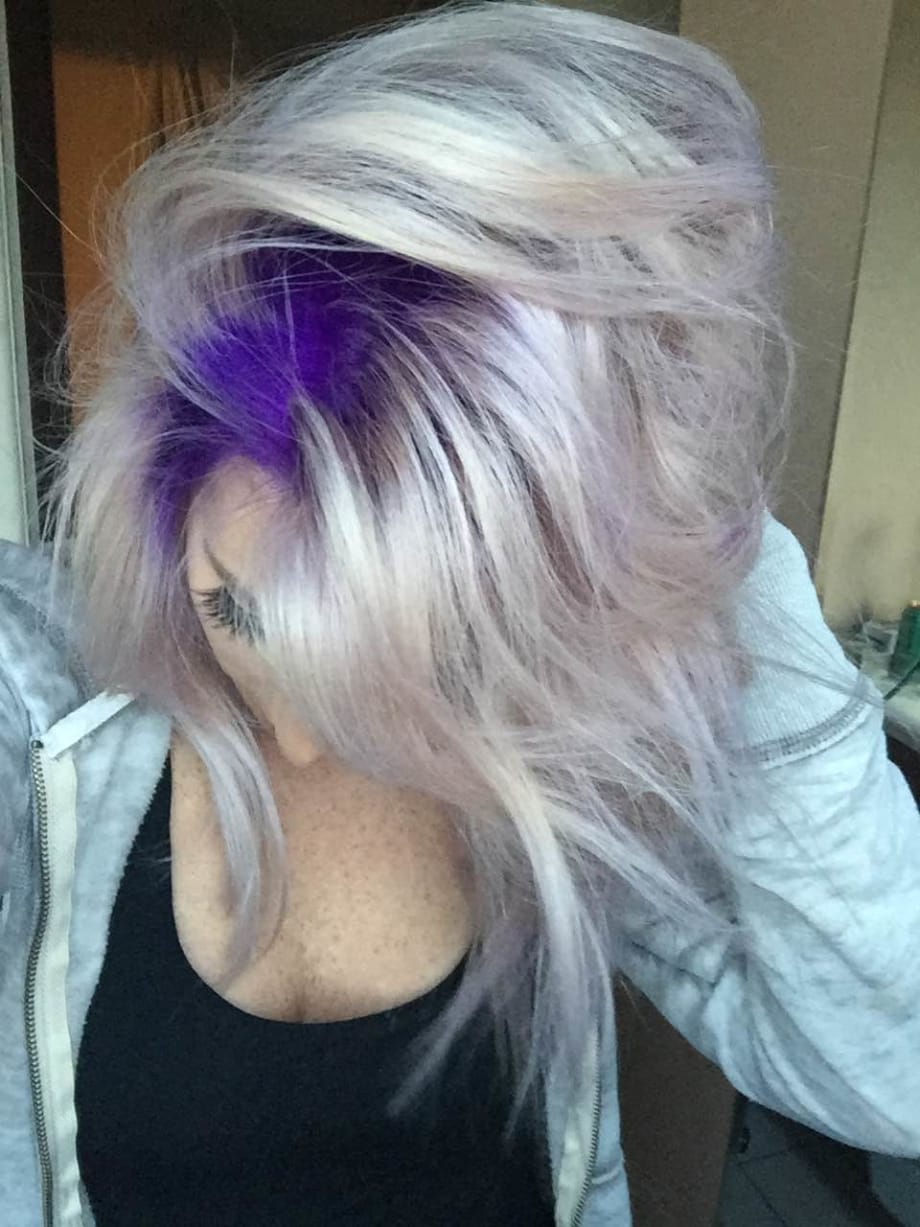 Stylist Selfie! Formula For This Gorg Purple To Platinum Melt