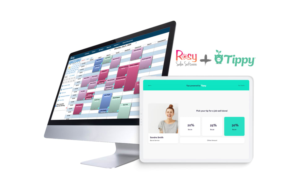 Rosy Salon Software Partners with Tippy for Integrated Tipping Options
