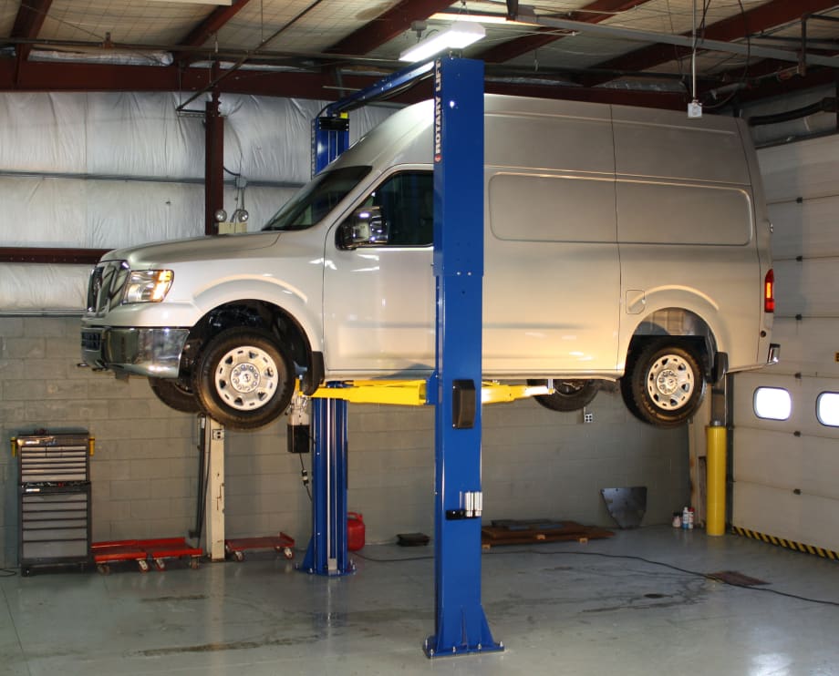 Two-Post Lift for High-Roof Vans