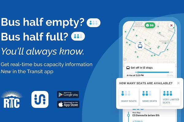 RTC Partners with Transit App for Real-Time Crowding Data
