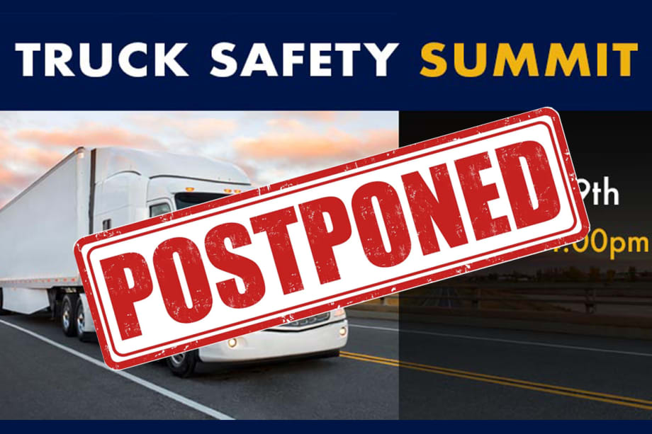 FMCSA Postpones Truck Safety Summit
