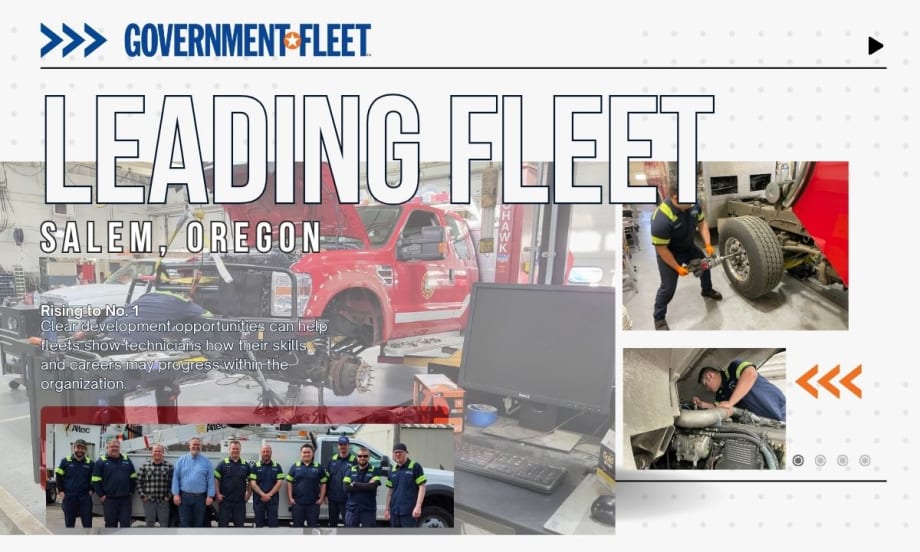 Leading Fleets graphic with Salem Oregon.