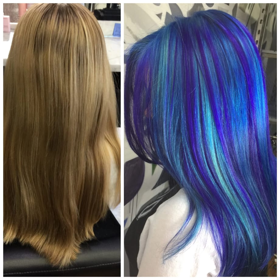 MAKEOVER: Years Of DIY To Purple/Blue Melt