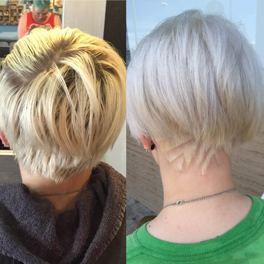 An Icy Platinum Undercut For The Fun And Adventurous Guest