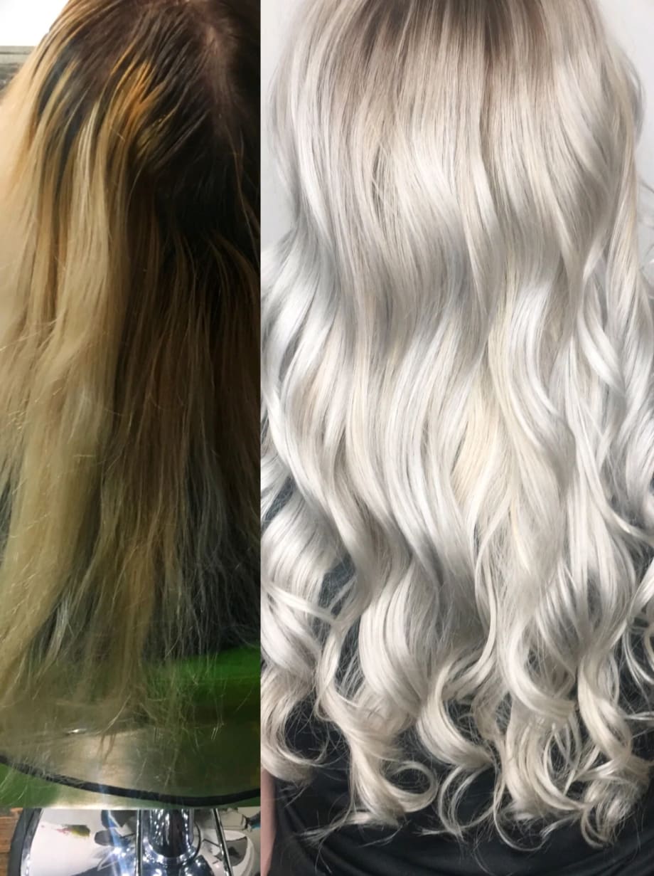 COLOR CORRECTION: Damaged To Icy - And Healthy - Platinum