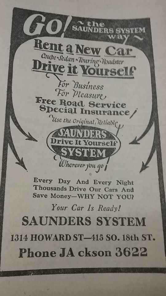 This Is the Oldest Car Rental Advertisement You’ll Ever See
