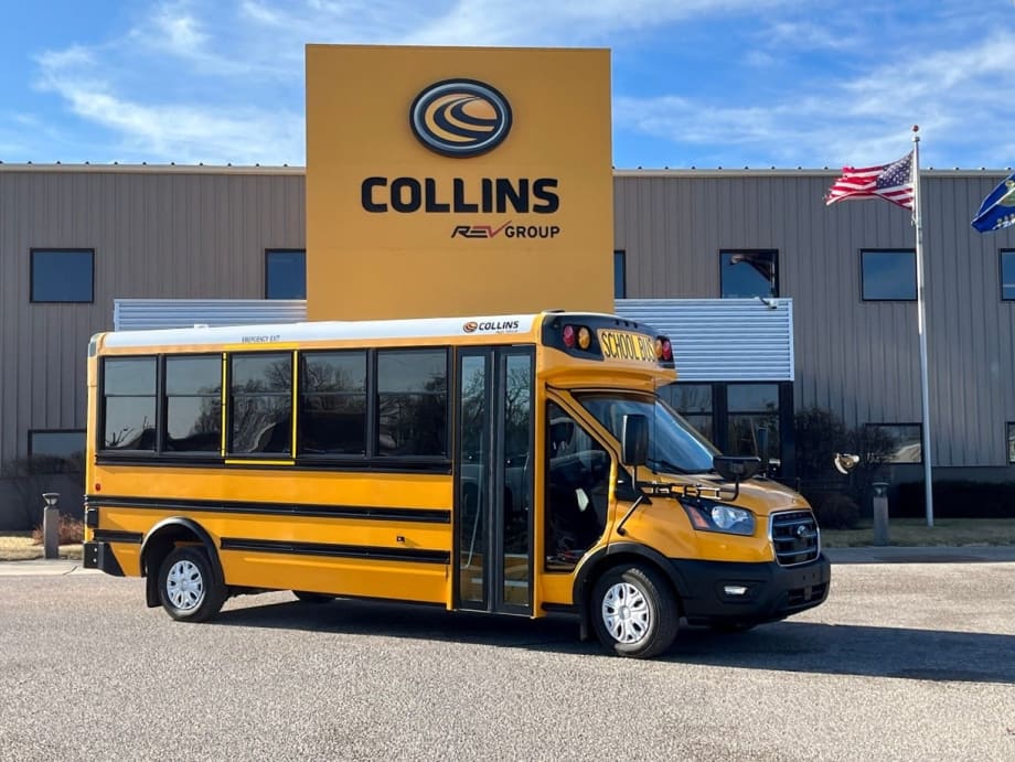 Collins Introduces Type A School Bus on Ford E-Transit Chassis