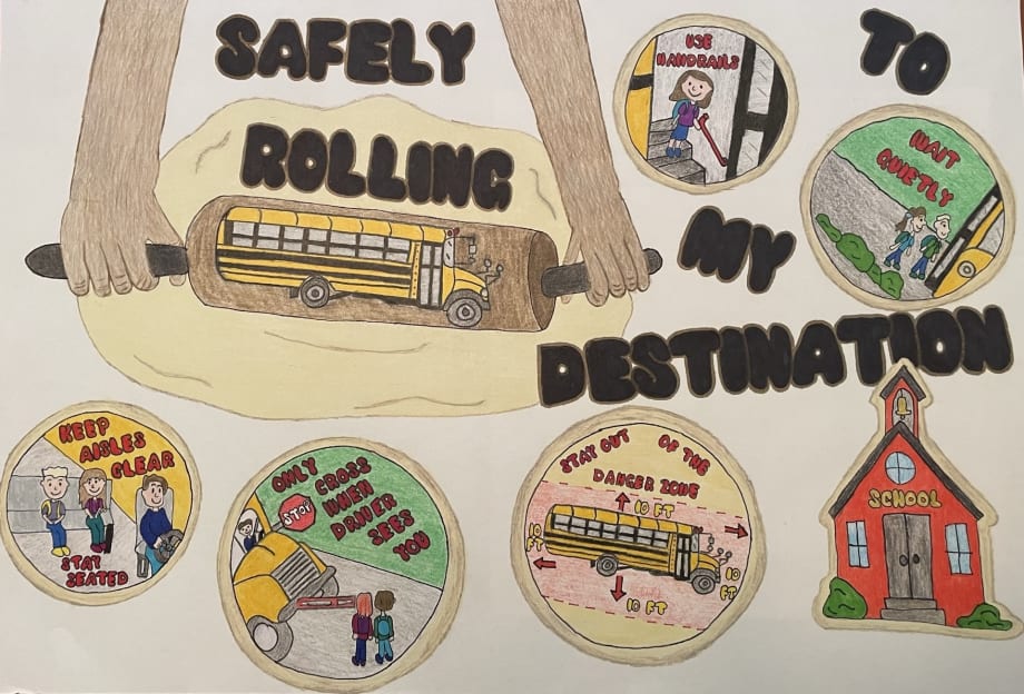 Minnesota Student Wins School Bus Safety Poster Contest