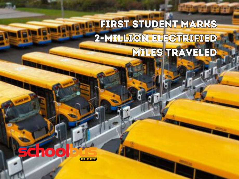 First Student Tops 2M Electric School Bus Miles