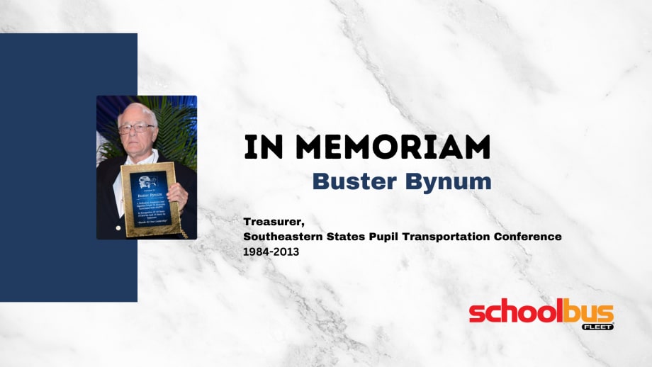 School Transportation Leaders Remember Buster Bynum