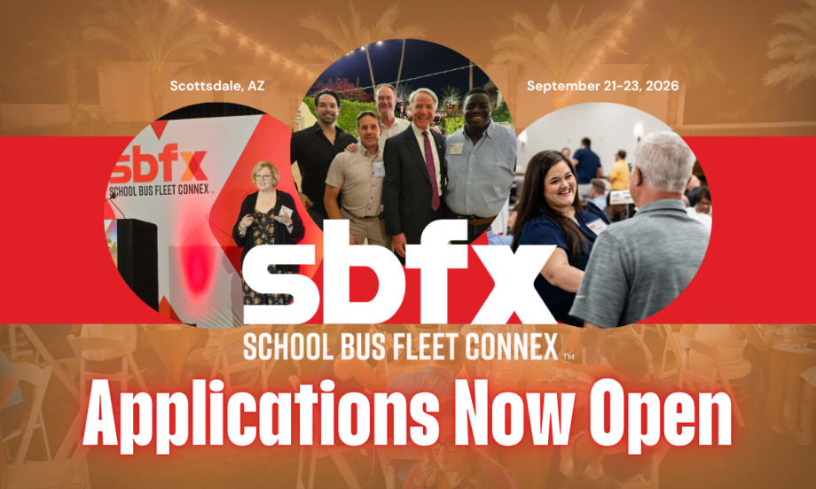 a collage of photos from past SBFX events with an orange overlay and text that says "SBFX applications now open"