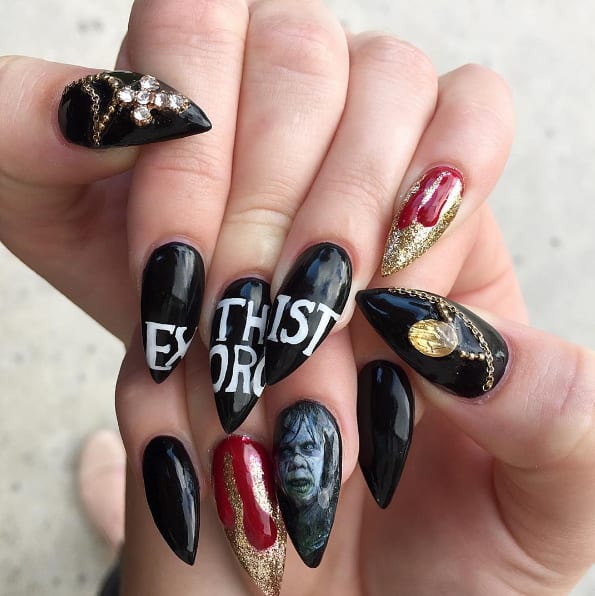 Halloween Nail Art Inspired by Horror Films