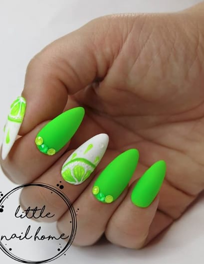 Citrus Nail Art For Summer