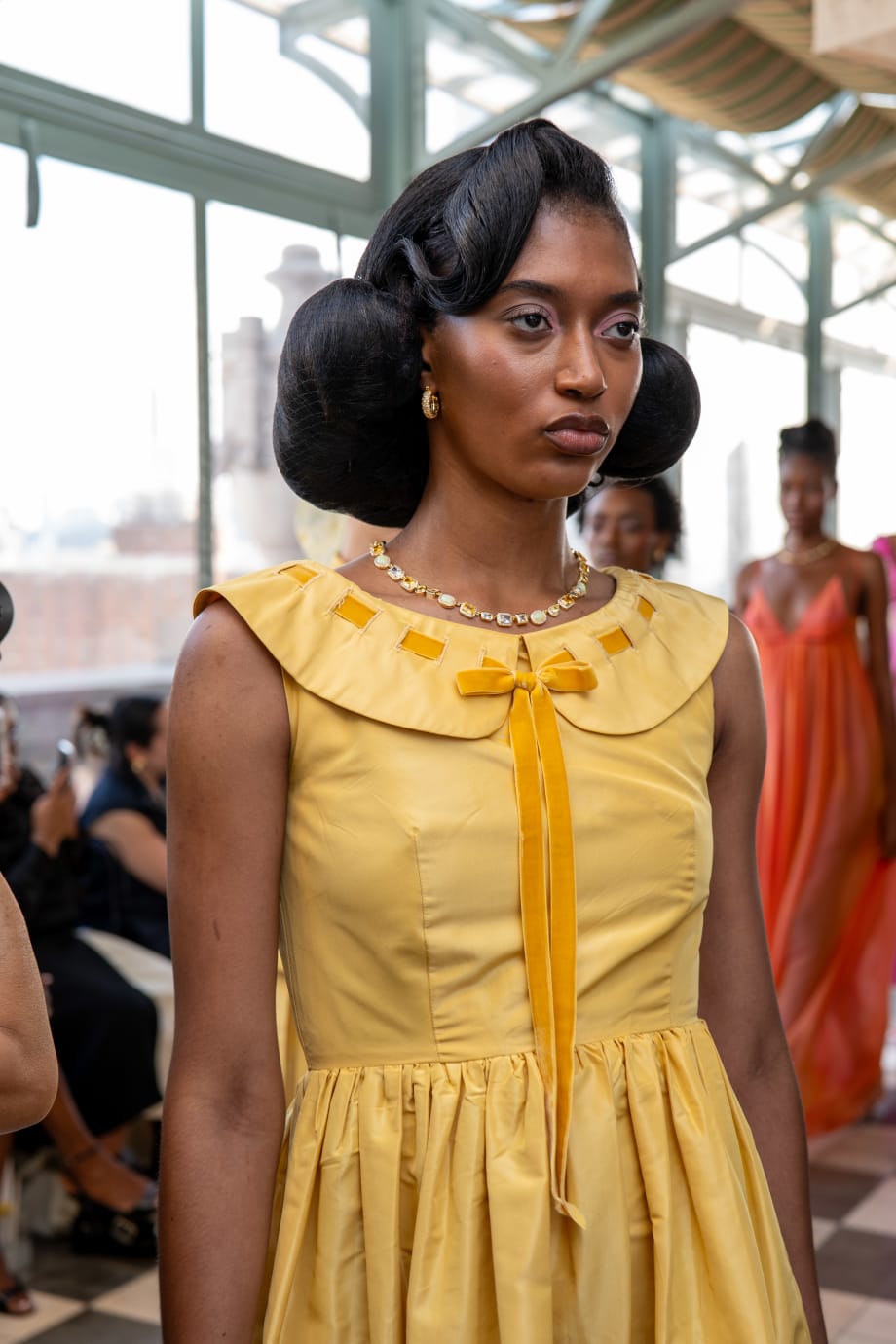 Get the Look: Sculpted Styles + Textured Halos from NYFW with Mielle & Monaè Everett