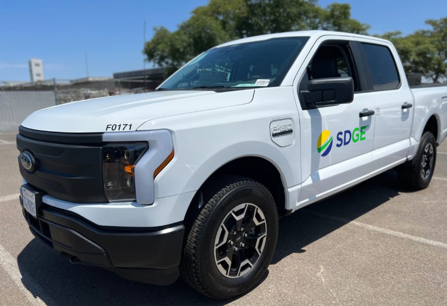 SDG&E Adds Ford F-150 Lightnings to Fleet 