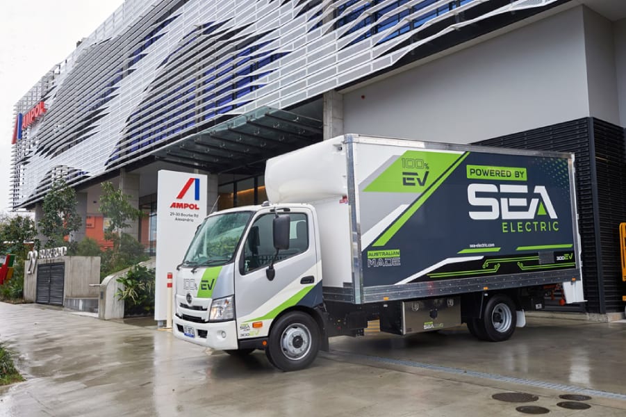Ampol & SEA Electric to Build Integrated Commercial EV Charging Solutions