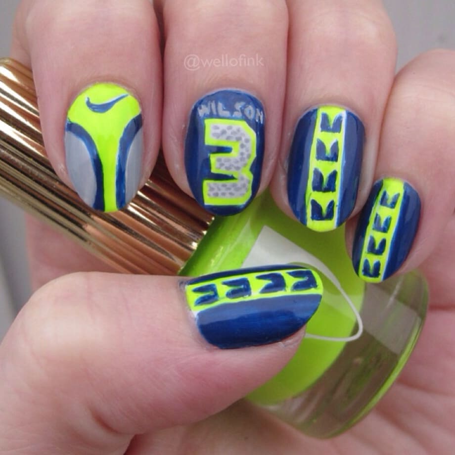 Fanicure: Super Bowl-Inspired Nails