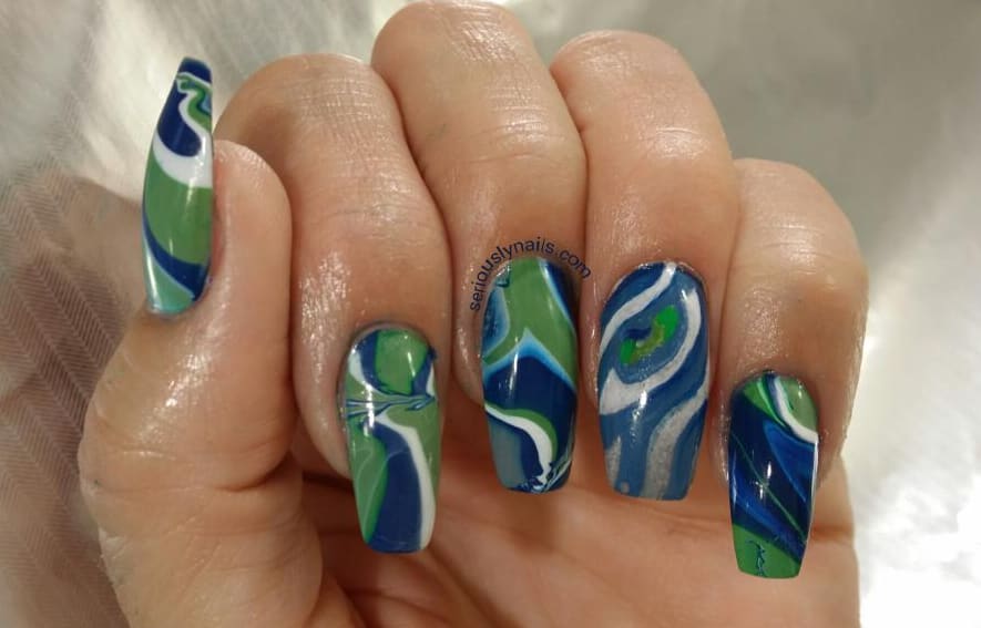 Fanicure: Super Bowl-Inspired Nails