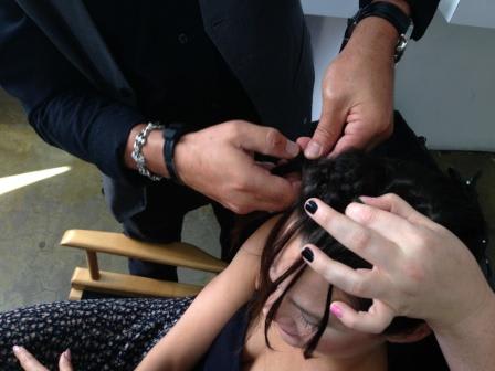 Behind the Scenes: Trying Tri-Texture on Sexy Hair Photo Shoot