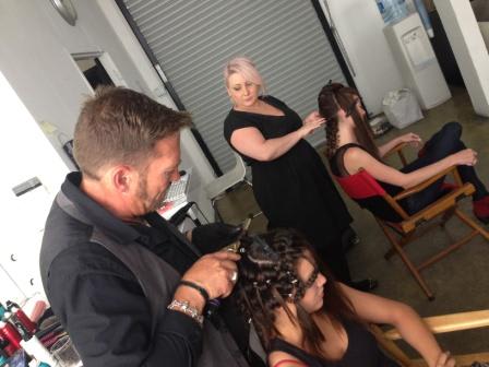 Behind the Scenes: Trying Tri-Texture on Sexy Hair Photo Shoot