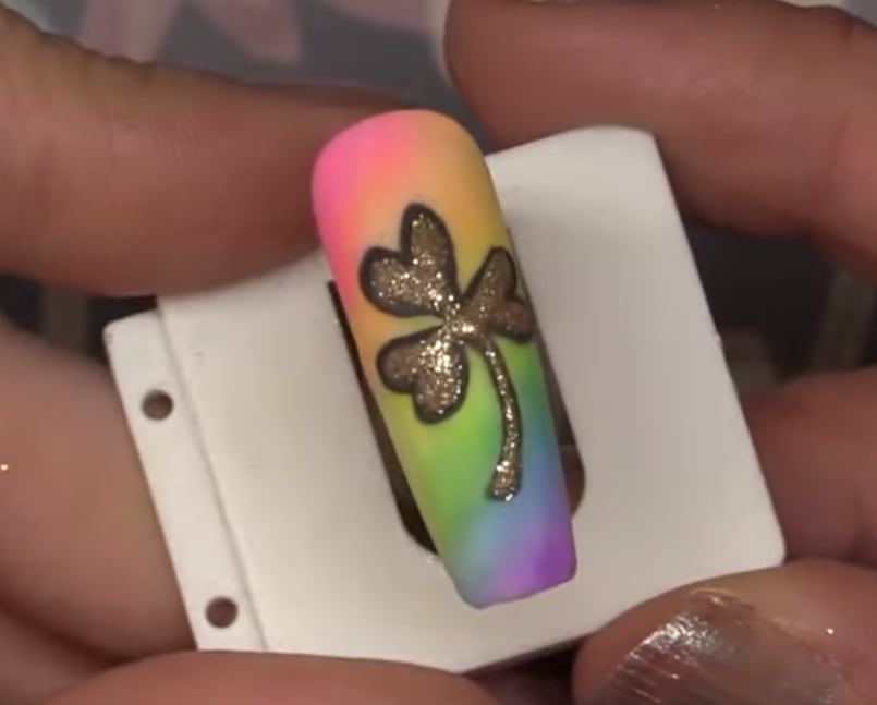 Shamrock Rainbow St. Patrick's Day Nail Tutorial