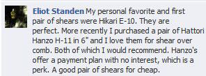 New Shears: MODERN Facebook Fans Share Their Favorites