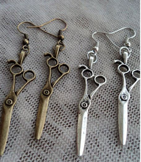 Hairdresser Jewelry: Scissor Necklaces, Bracelets, Earrings