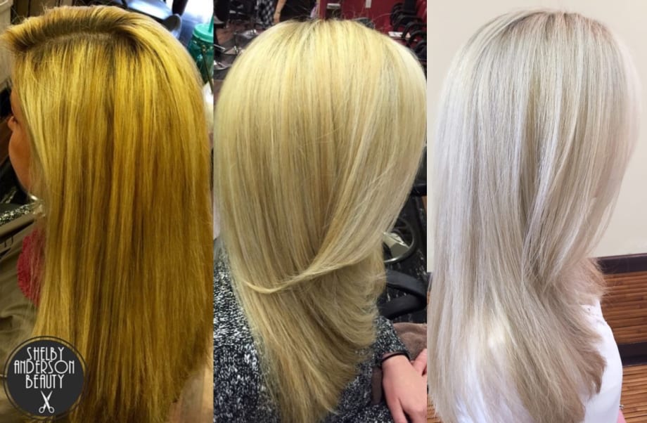 TRANSFORMATION: Orange To Cool Silver Blonde
