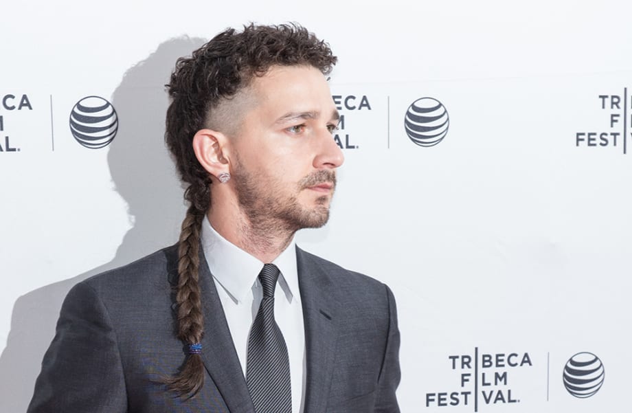 Shia LaBeouf's Braided Rattail Hairstyle