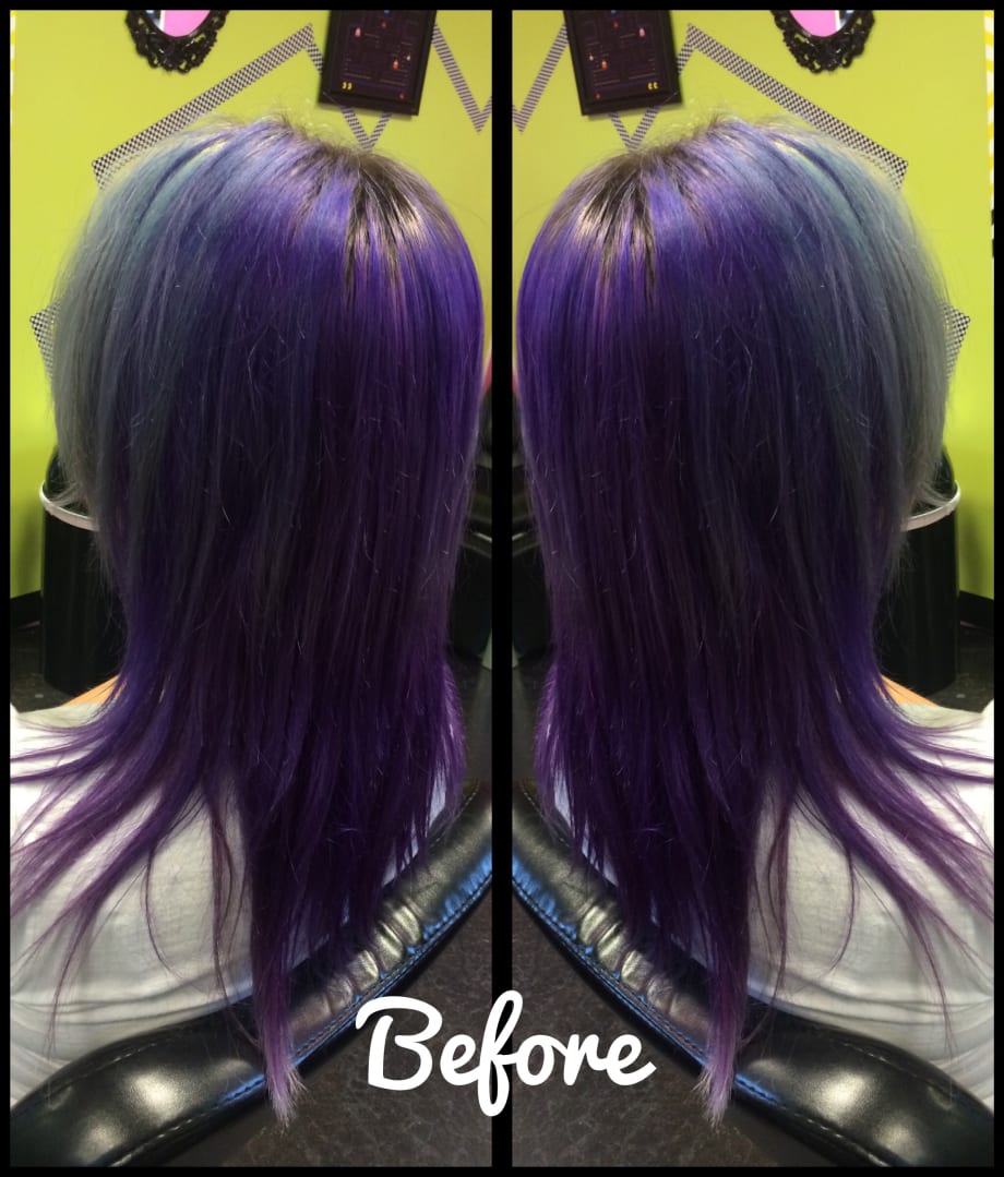 Christmas Green Hair Color!