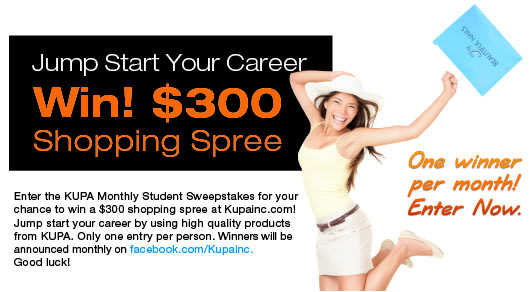 Kupa Awards $300 Shopping Spree to One Lucky Student a Month