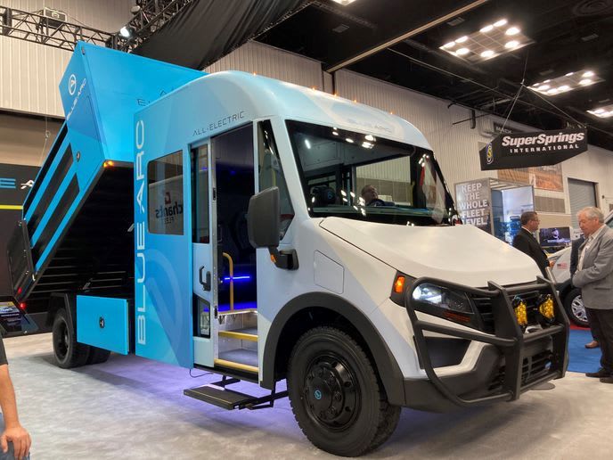 Shyft Group Debuts Class 5 All-Electric Crew Cab