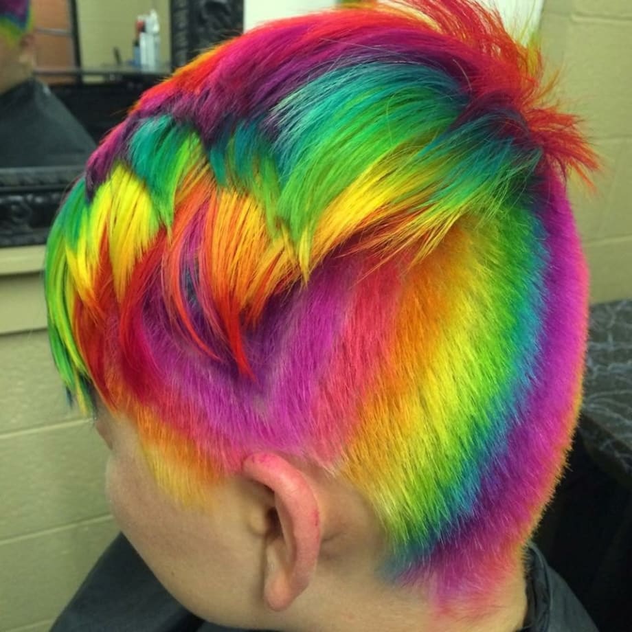 HOW-TO: Short & Spunky Rainbow Hair Color Styled 6 Ways!