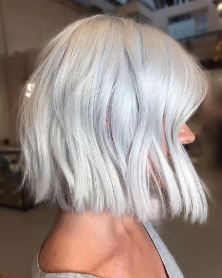 This Silver Stunner was Created Using a Toning Shampoo