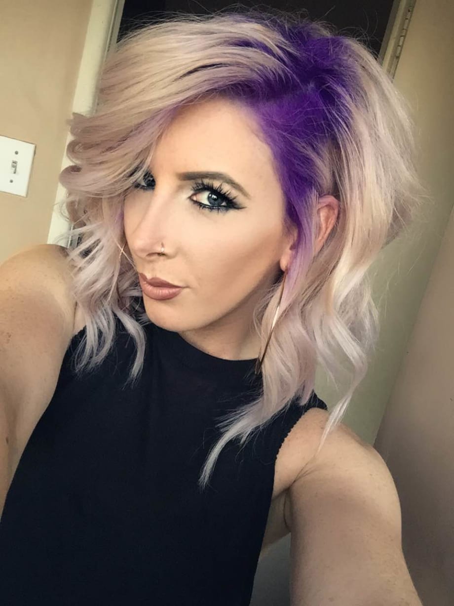 Stylist Selfie! Formula For This Gorg Purple To Platinum Melt