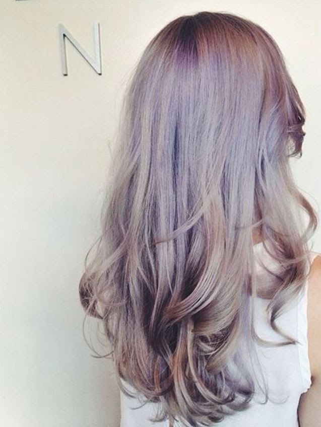 HOW-TO: Long, Layered Smokey-Lavender Hairstyle