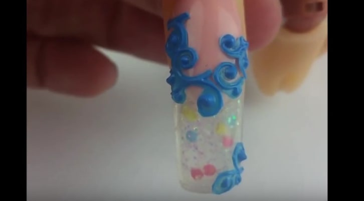 Snow Globe Nails/Aquarium Nails Tutorial