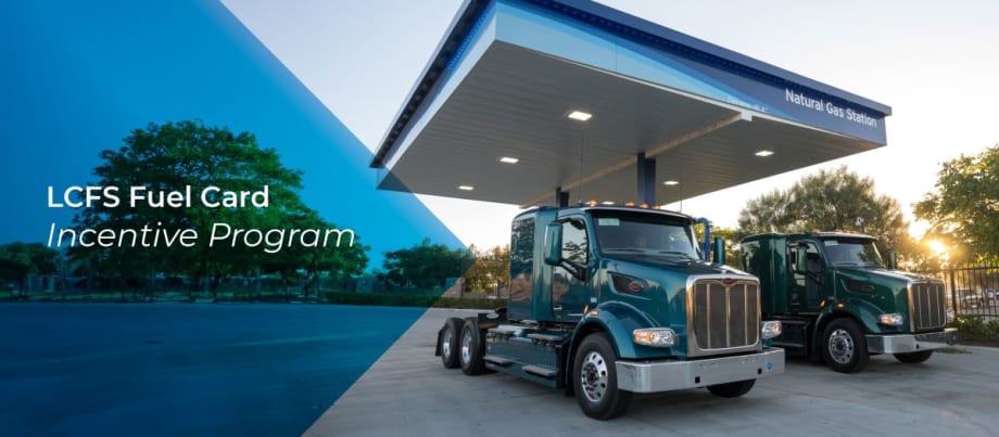 Trucks fueling at a SoCalGas facility.