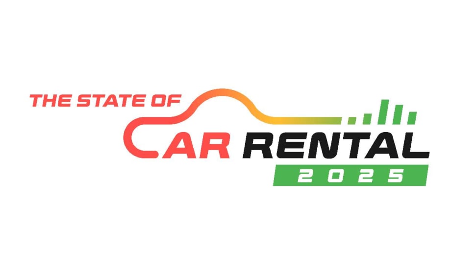 A colorful logo for State of Car Rental survey.