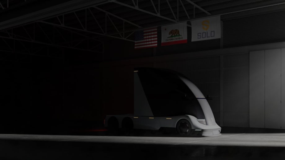 Solo Gets Funding for Ground-Up Driverless Truck Platform for Autonomous Driving