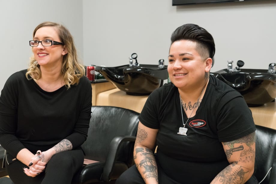 Men's Grooming Specialists: Behind-the-Scenes at Sport Clips Collection Photo Shoot